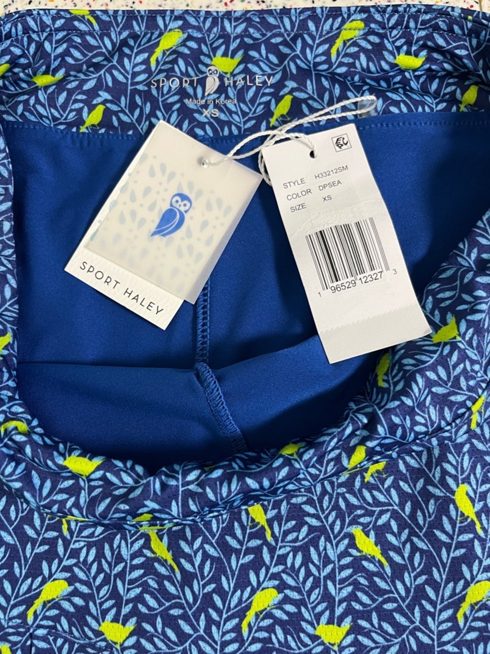 NWT Sport Haley Golf Skort Active Skirt Blue Yellow Birds Women's Size XS - Picture 4 of 6